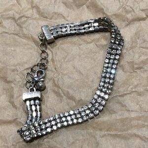 Silver Rhinestone Bracelet 